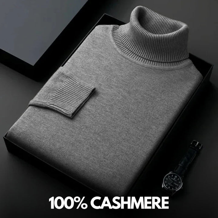 PIERRE - PREMIUM KASCHMIR ROLLKRAGENPULLOVER