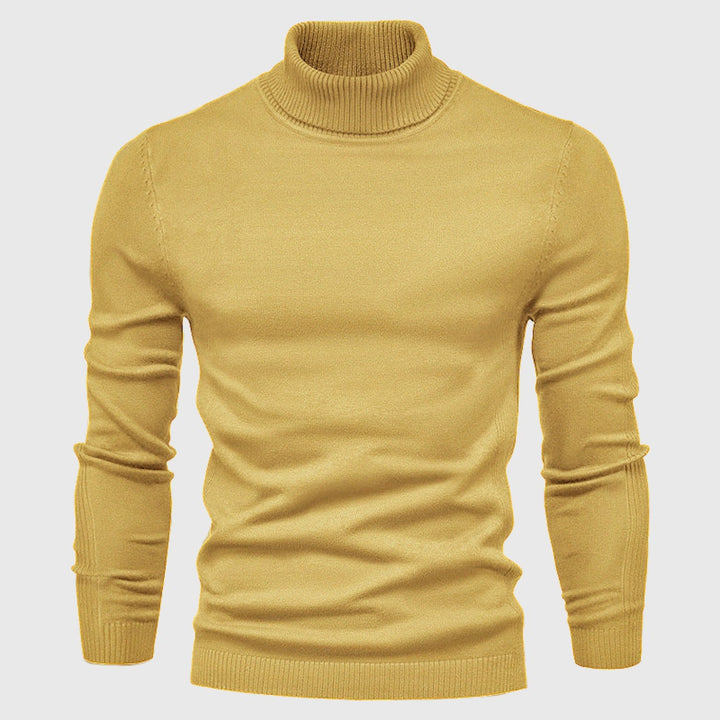 TOMMY - KLASSISCHER STRICK ROLLKRAGENPULLOVER